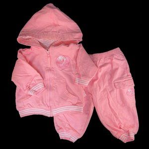NHL Islanders Pink Sweat Suit 6/9M